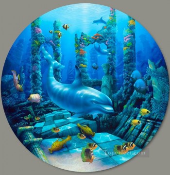 Deep Secrets Monde sous marin Peinture décoratif